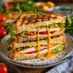 Cheese Burger Club Sandwich