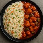 Chicken Manchurian with Fried Rice