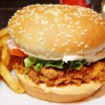 Chicken Zinger Burger With Fries