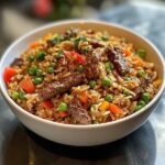 Mangolian Beef With Fried Rice
