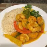 Shrimps Chilli Gravy With Fried Rice